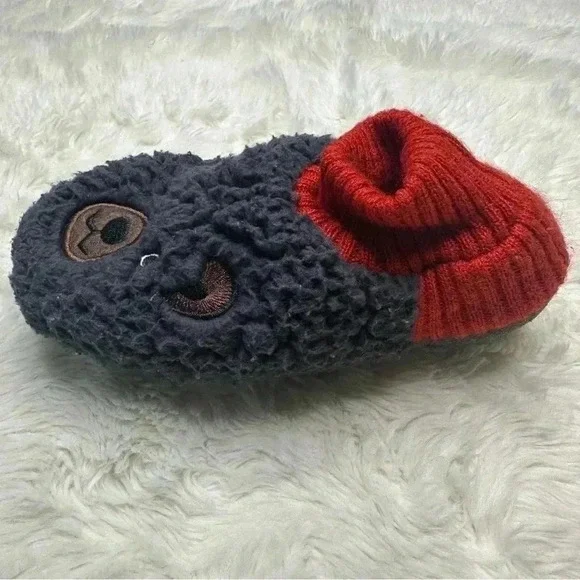 K. Bell  Sherpa Socks Grey & Red Size Small - Picture 10 of 16